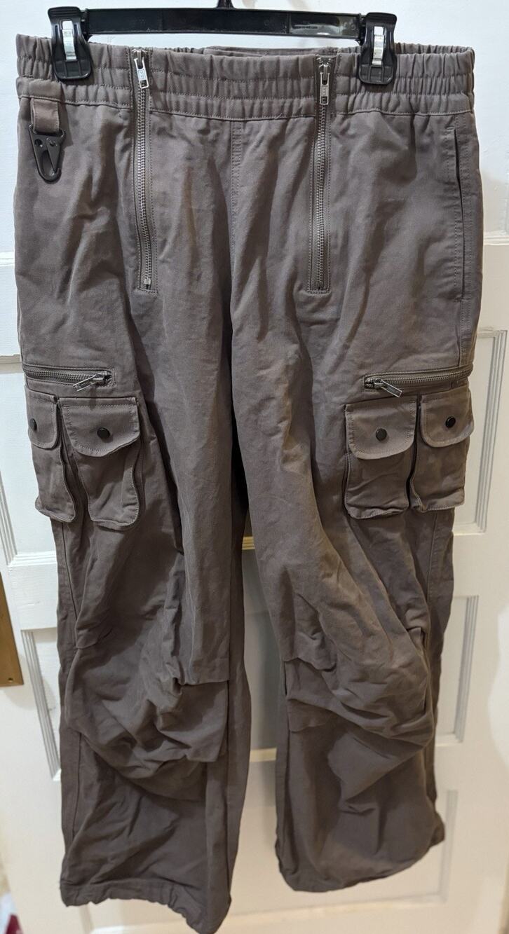 E16 Black Tailor Cargo Pants Men’s Size 32 Grey – Pre‑Owned